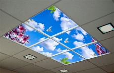 60x60  desenli led panel uv baskl gergi tavan 